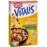 Dr. Oetker VITALIS KNUSPER SCHOKO+BANANE Müsli 450,0 g