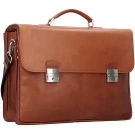 Esquire Dallas Aktentasche Leder 42 cm Laptopfach braun