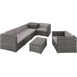 Tectake Pisa Lounge-Set grau