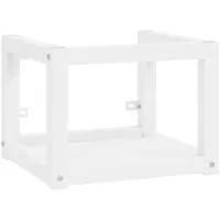 VidaXL Badezimmer Wand-Waschtischgestell Weiß 40x38x31 cm Eisen