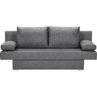 Carryhome Schlafsofa, Grau, Textil, 2-Sitzer, Füllung: Schaumstoff, 190x74-86x80 cm, Schlafen auf Sitzhöhe, Kinder- & Jugendzimmer, Jugendmöbel, Jugendsofas