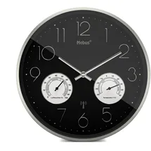MEBUS 12988 Funkwanduhr mit Thermo-Hygrometer