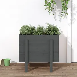 furnicato Hochbeet Pflanzkübel 62 x 50 x 57 cm Grau