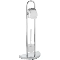 Wenko WC-Garnitur Raumwunder silber Metall, 1 St.