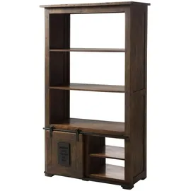 MASSIVMOEBEL24.DE Regal Mango 100 x 45 x 175 cm Braun