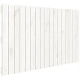 vidaXL Kopfteil Wand-Kopfteil Weiß 108x3x60 cm Massivholz Kiefer, (1 St) weiß 60 cm x 108 cm