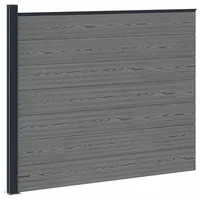 vidaXL Zaunlatte 1 x 1 x 1 m Grau/Aluminium