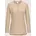 mit kragenlosem Design Beige 40
