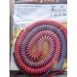 Lava Cable - 25' LAVA MORPH COIL silent Greens, Blues,, Guitar/Bass Cable