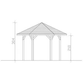 SKANHOLZ Nancy 2 4,20 x 3,64 m Nussbaum