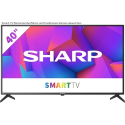 F (A bis G) SHARP LED-Fernseher "2T-C40FEx" Fernseher schwarz LED Fernseher