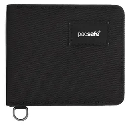 Pacsafe 11000100, Briefttasche, Schwarz, Recyceltes Polyester, Monochromatisch,