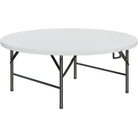 GGM Möbel Partytisch Klapptisch Ø 122 cm Weiß