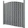 [neu.holz] WPC Lamellenzaun 185 x 562 cm Grau