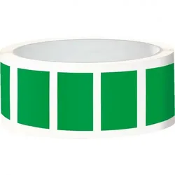 Aufkleber I Etikett, eckig, beschriftbar, grün, Folie, selbstklebend, 50x25mm, 100/Rolle