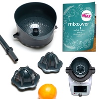 mixcover Saftpresse für Silvercrest Monsieur Cuisine Connect mit Ebook Rezeptheft - Entsafter Orangenpresse elektrisch Zitruspresse Dampfentsafter Orangenpresse entsafter Granatapfelpresse