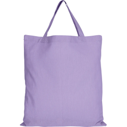 10er Pack Baumwolltasche - 28 Farben | mit zwei kurzen Henkeln | 38x42cm, lavendel, 100 Stück
