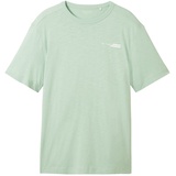 TOM TAILOR Herren T-Shirt mit Rundhalsausschnitt, Mint, XL