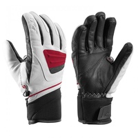 Leki Handschuh Griffin S Lady weiß-schwarz-bordo Handschuhvariante - Handschuhe, Handschuhgröße - 7.5, Handschuhfarbe - Black - Red - White,