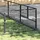 vidaXL Hundezwinger Schwarz 45 m2 Stahl