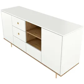 skandica Sideboard 160 x 83 cm Weiß