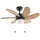 LINDBY Minja 78 cm Deckenventilator Schwarz