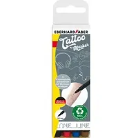 Eberhard Faber Tattoo Stifte Set One Line 4 St. Blau/Braun/Rot/Schwarz