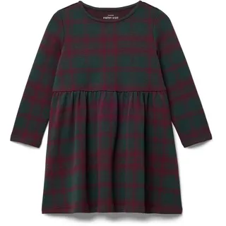 Tchibo - Kinder-Jacquardkleid - Baby - Gr. 86/92 - dunkelgrün/kariert