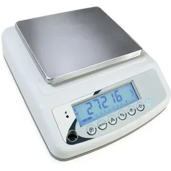 BAT EDELSTAHL-Präzisionswaage, 1500 g Tragkraft und 136 x 162 mm. Edelstahlspülbecken für Labor, Industrie und Pharmazie.