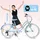 SUN BABY Heart Bike 24 Zoll silver moon blau