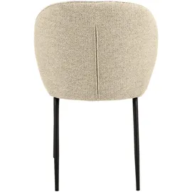 AC Design Mid.you Stuhl Creme, Beige rund 52x85x57.5 cm Esszimmer, Stühle, Patricia