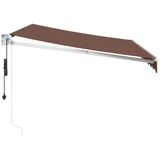 vidaXL Markise Automatisch 300 x 250 cm braun
