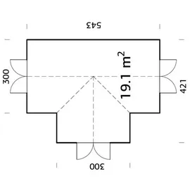 Palmako Emilia Holz Grau ESG 4 mm 19,1 m2