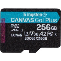 Kingston microSDXC Canvas Go! Plus 256GB Class 10 UHS-I A2 V30