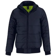 B & C Superhood navy/Neon Green 3XL