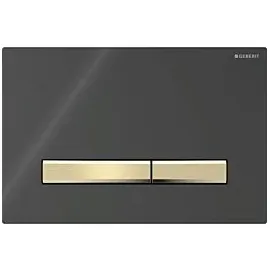 Geberit Sigma50 Betätigungsplatte messing/schwarz