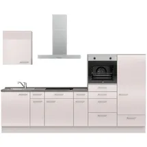 Nobilia Küchenleerblock Flash, Schiefer, Hellgrau, Metall, 8 Schubladen, nur wie online abgebildet bestellbar, 300 cm, Blauer Engel, Pefc, Goldenes M, Made in Germany, DGM-Klimapakt, seitenverkehrt erhältlich, vormontierter Korpus, Küchen, Küchenzeilen &