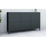 borchardt Möbel Kommode BORCHARDT MÖBEL "Haama", schwarz (schwarz matt), B:139cm H:80cm T:35cm, Spanplatte, Sideboards, Kommode, Breite 139 cm
