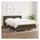 vidaXL Boxspringbett mit Matratze Dunkelbraun 140x200 cm Stoff