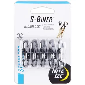 NITE IZE Mini-Karabiner 5 St. Schwarz