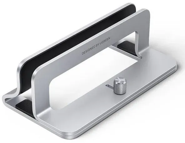 Aluminum Vertical Stand Holder Stand for MacBook Laptop Tablet Silver (20471 LP258)