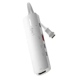 Linq 5in1 Pro USB-C Multiport Hub | Space Grey-White