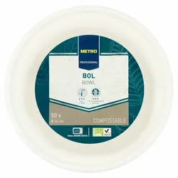 METRO Professional Suppenschale, 400 ml, rund, kompostierbar, 50 Stück