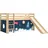 Spielbett Pino 90 x 200 cm Kiefer massiv beige