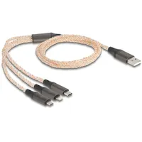 DeLock USB RGB Ladekabel 3 in 1 Typ-A zu Lightning Stecker 1.20m