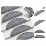 vidaXL Stufenmatten 10 Stk. 56x17x3 cm Grau