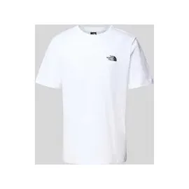 The North Face T-Shirt mit Label-Print, Weiss, L