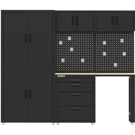 feistos Werkstatteinrichtung Monos schwarz B/H/L: ca. 228x190x46 cm | Schwarz