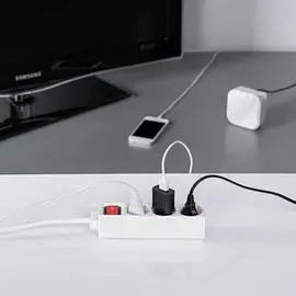 Hama Steckdosenleiste 1,4 m Weiß 3 St.