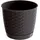 Prosperplast Blumentopf in Rattanoptik, ca. 13 Liter - Dunkelbraun